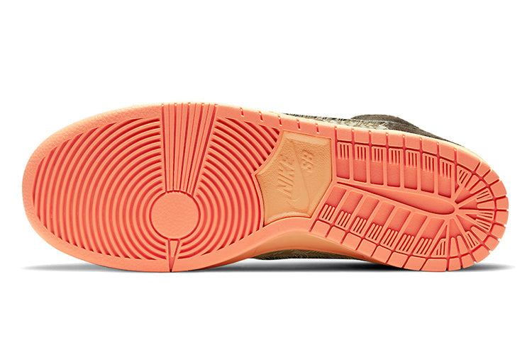 Nike Concepts x Dunk High Pro SB Skateboard 'Duck' Rattan/Parachute Beige/Orange Chalk/Baroque Brown DC6887-200