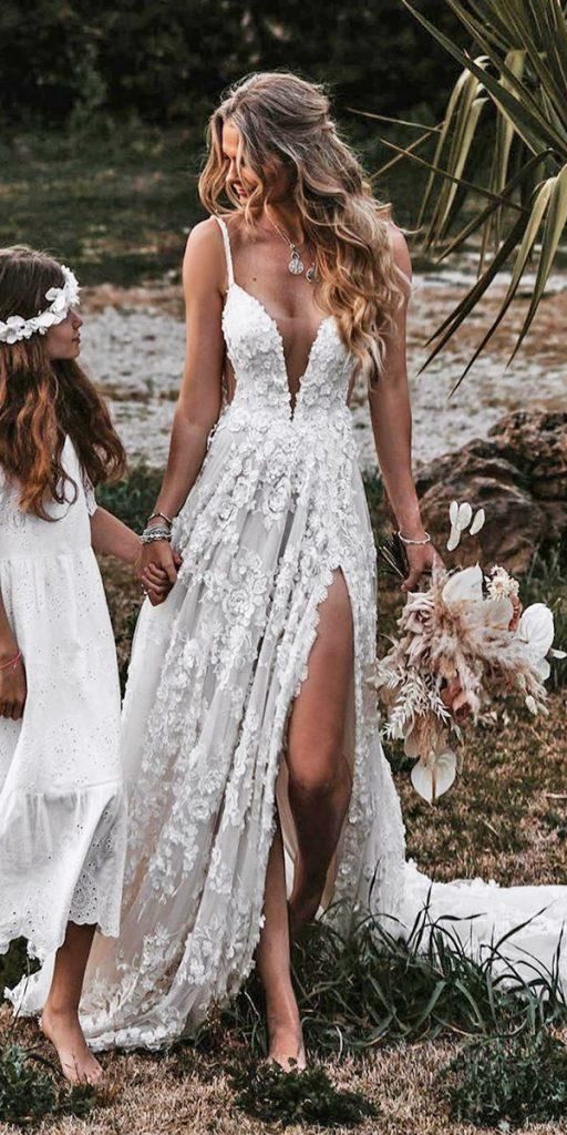 White bohemian prom dress hotsell