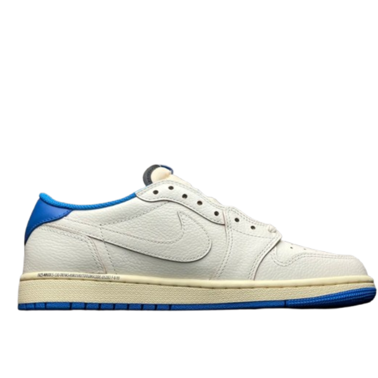 Air Jordan 1 Retro Low OG SP Fragment x Travis Scott Sail Military Blue