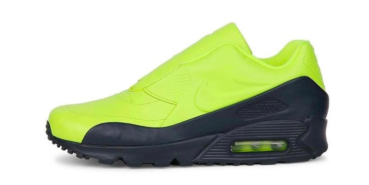 Nike Sacai x Womens WMNS Air Max 90 'Volt Obsidian' Volt/Obsidian/Volt 804550-774