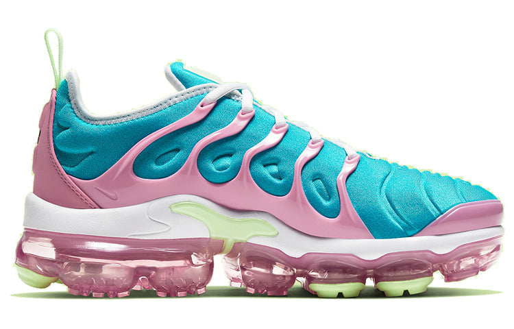 Nike Womens Air VaporMax Plus 'Easter' White/Platinum Tint/Oracle Aqua/Barely Volt CW7014-100