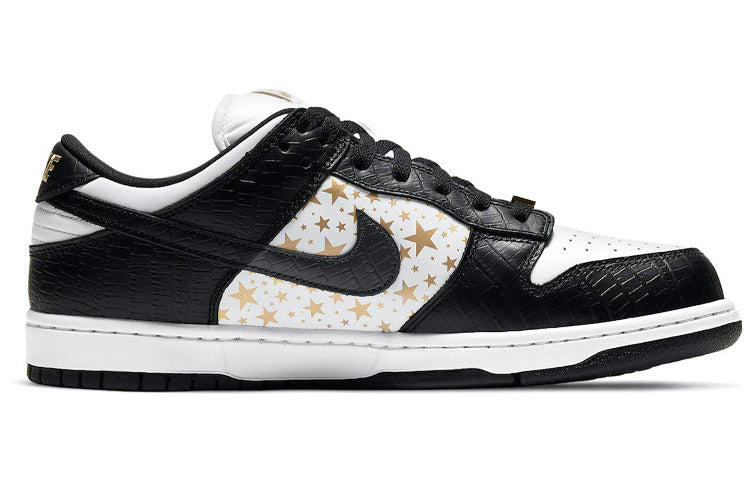 Nike SB Skateboard Dunk Low x Supreme White Black DH3228-102