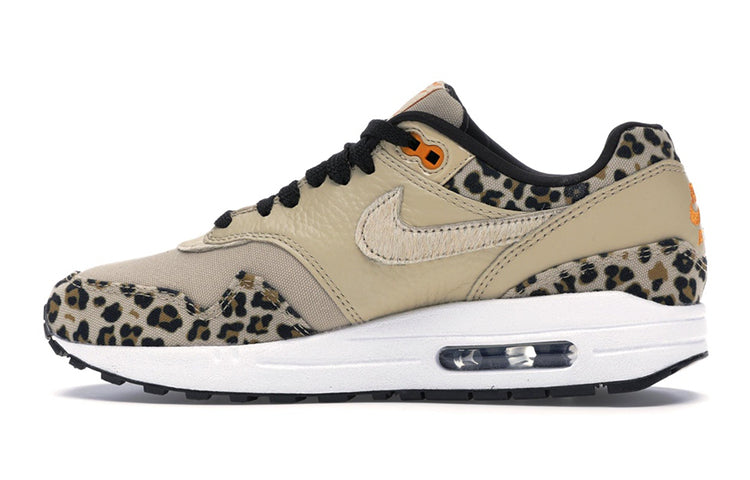 Nike Womens Air Max 1 Premium 'Leopard' Desert Ore/Orange Peel/Black BV1977-200