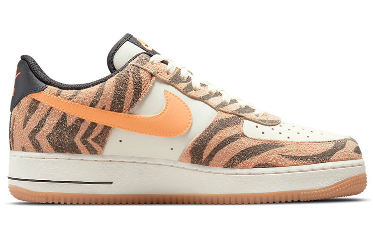 Nike Air Force 1 Low Premium 'Daktari Stripes' Coconut Milk/Atomic Orange/Fuel Orange DJ6192-100