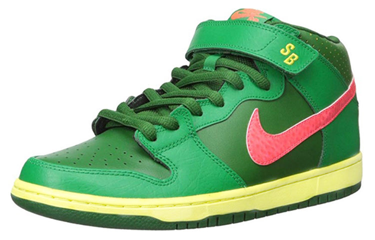 Nike Dunk Mid Pro SB Skateboard 'Watermelon' Lucky Green/Atmc Rd-Frtrss Grn 314383-363