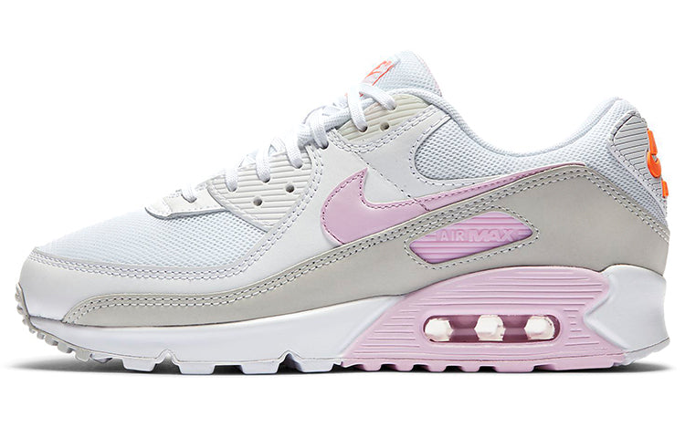 Womens Air Max 90 'White Pink Foam' White/Total Orange/Photon Dust/Pink Foam CZ0371-100