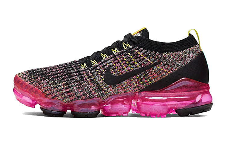 Nike Womens Air VaporMax Flyknit 3 'Black Pink Blast' Black/Pink Blast/Hyper Turquoise/Black AJ6910-006