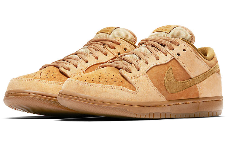 Nike SB Skateboard Dunk Low 'Reverse Reese Forbes Wheat' Dune/Twig-Wheat-Gum Medium Brown 883232-700