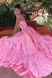 Pink Prom Dress Women Sexy Dresses Elegant Party Dress GS007