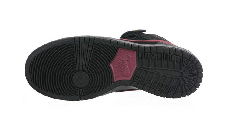 Nike Dunk Mid Pro Sb Black/Cherrywood Red-Light Graphite 314383-060
