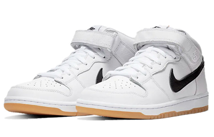 Nike SB Skateboard Dunk Mid Pro ISO Orange Label - White CD6754-100