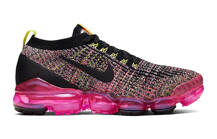 Nike Womens Air VaporMax Flyknit 3 'Black Pink Blast' Black/Pink Blast/Hyper Turquoise/Black AJ6910-006