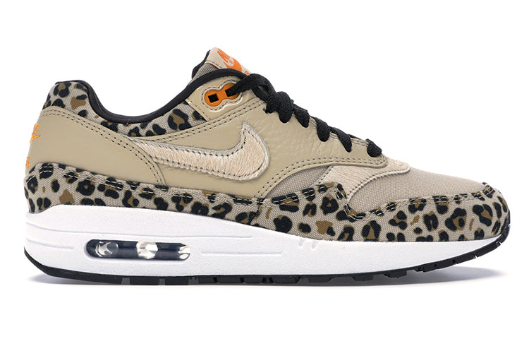 Nike Womens Air Max 1 Premium 'Leopard' Desert Ore/Orange Peel/Black BV1977-200