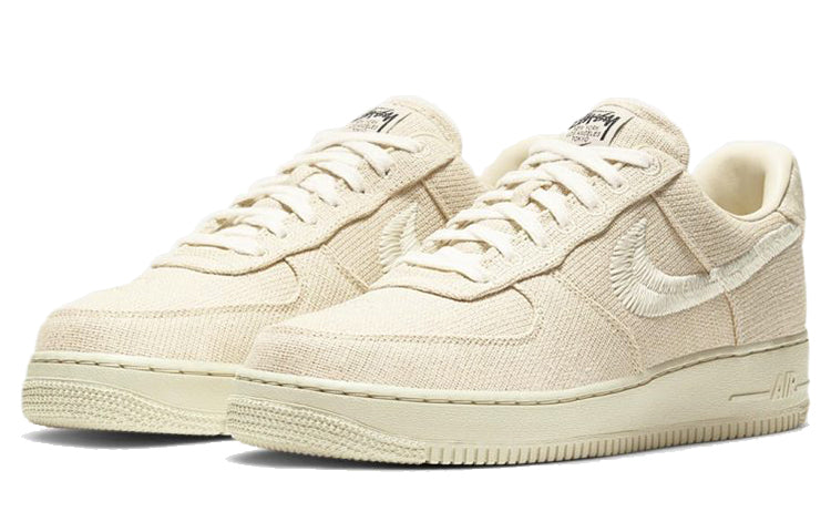 Nike Stussy x Air Force 1 Low 'Fossil' Fossil Stone/Sail/Off White CZ9084-200