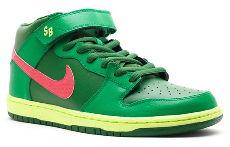 Nike Dunk Mid Pro SB Skateboard 'Watermelon' Lucky Green/Atmc Rd-Frtrss Grn 314383-363