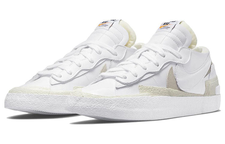 Nike Blazer Low x Sacai White Patent Leather DM6443-100