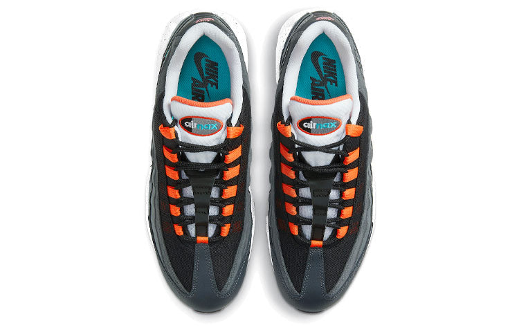 Nike Air Max 95 'Black Speckled' Black/Turf Orange/White/Aquamarine CZ0191-001