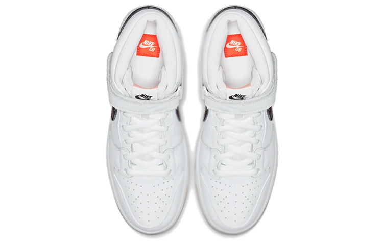 Nike SB Skateboard Dunk Mid Pro ISO Orange Label - White CD6754-100