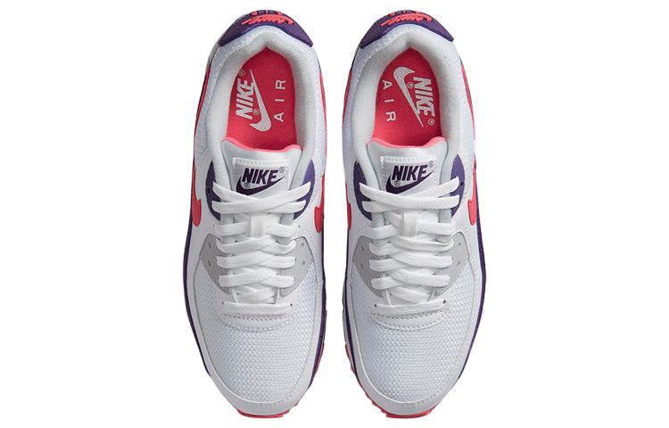 Womens Air Max 90 'Eggplant' White/Eggplant/Flare/Zen Grey CW1360-100