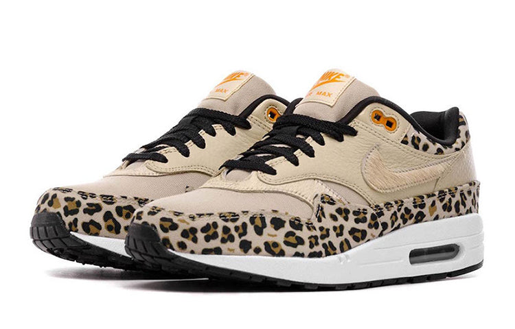 Nike Womens Air Max 1 Premium 'Leopard' Desert Ore/Orange Peel/Black BV1977-200