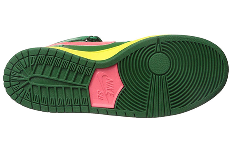 Nike Dunk Mid Pro SB Skateboard 'Watermelon' Lucky Green/Atmc Rd-Frtrss Grn 314383-363