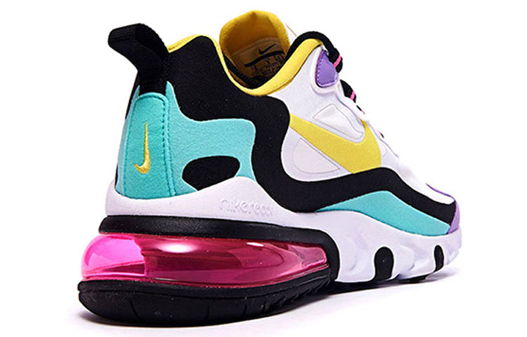 Nike Air Max 270 React White Dynamic Yellow Violet AO4971-101