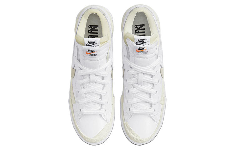 Nike Blazer Low x Sacai White Patent Leather DM6443-100