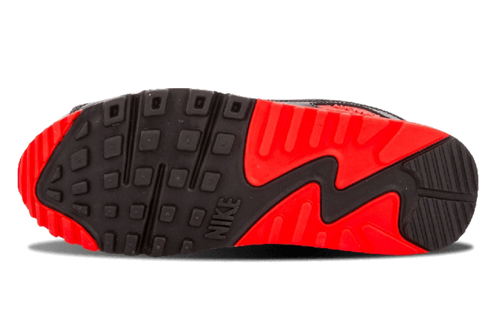 Nike Air Max 90 Premium Mesh'Infrared' GS White/Cool Grey-Natural Grey-Black 724882-100