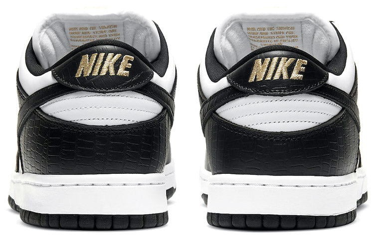 Nike SB Skateboard Dunk Low x Supreme White Black DH3228-102