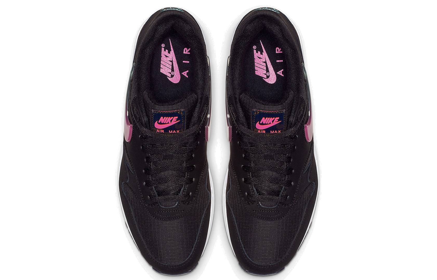 Nike Air Max 1 SE 'Jelly Jewel Black' Black/Blue Gaze/Active Fuchsia AO1021-003