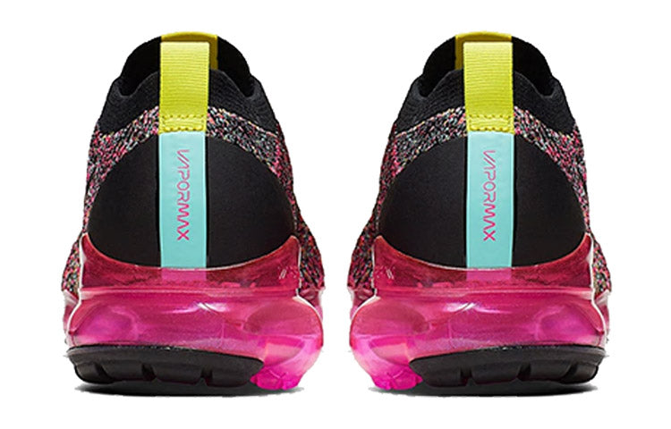 Nike Womens Air VaporMax Flyknit 3 'Black Pink Blast' Black/Pink Blast/Hyper Turquoise/Black AJ6910-006