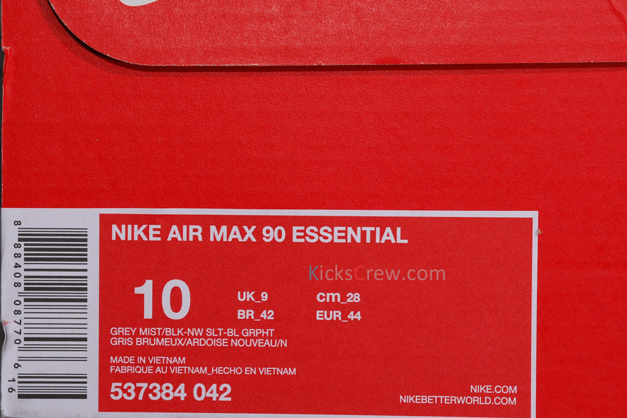 Air Max 90 Essential Grey Mist New Slate 537384-042