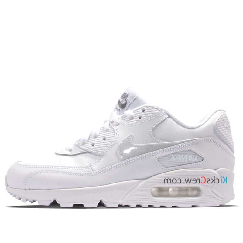 Nike Air Max 90 LTR Leather GS White Cool Grey 724821-100