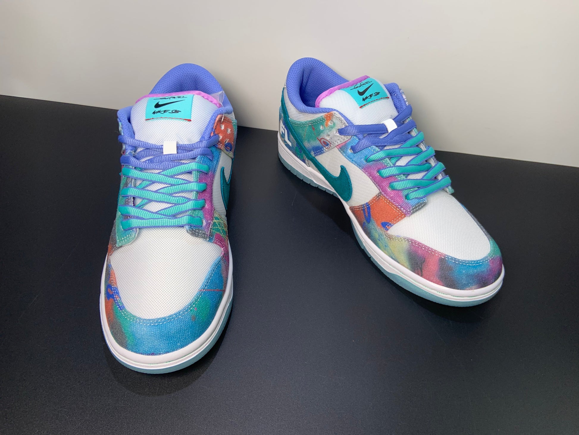 Futura Laboratories x Dunk Low SB 'Bleached Aqua' Sample