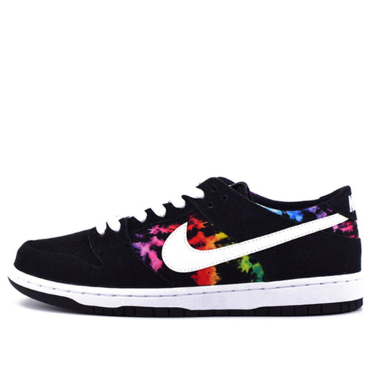 Nike Dunk Low Pro SB Skateboard IW 'Tie Dye' Black/White-Multi-Color 819674-019