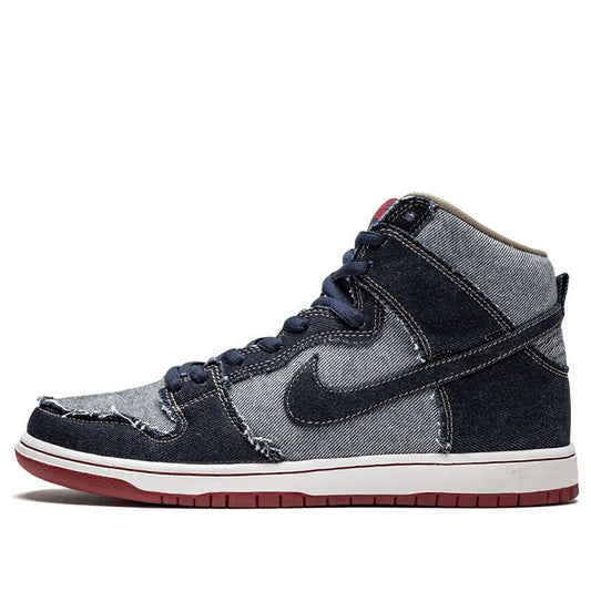 Nike SB Skateboard Dunk High TRD QS Midnight Navy - Denim 881758-441