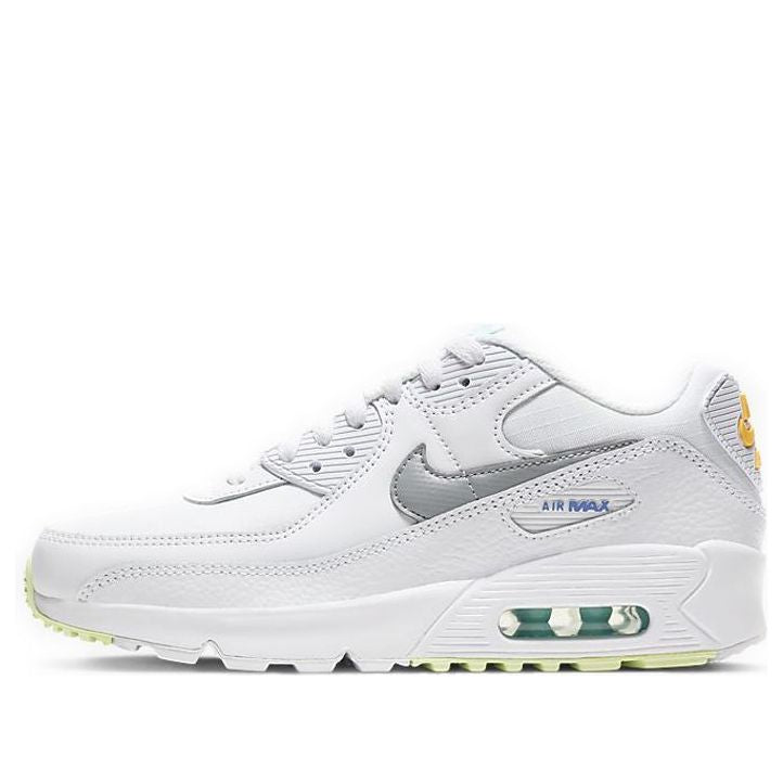 Nike Air Max 90 GS 'White' White/Laser Orange/Light Solar Flare Heather CZ5868-100