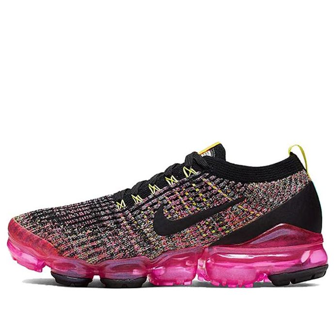 Nike Womens Air VaporMax Flyknit 3 'Black Pink Blast' Black/Pink Blast/Hyper Turquoise/Black AJ6910-006
