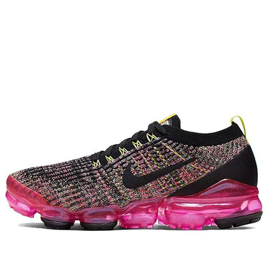 Nike Womens Air VaporMax Flyknit 3 'Black Pink Blast' Black/Pink Blast/Hyper Turquoise/Black AJ6910-006