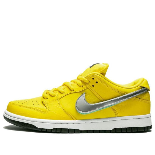 Nike Diamond Supply Co. x Dunk Low Pro SB Skateboard Canary Diamond Tour Yellow/Chrome-Tour Yellow BV1310-700