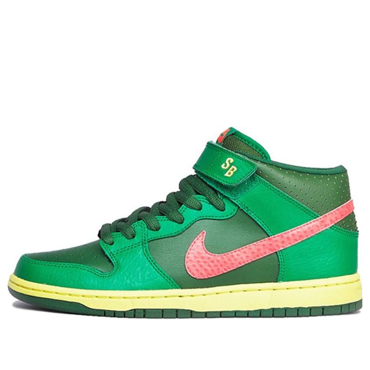 Nike Dunk Mid Pro SB Skateboard 'Watermelon' Lucky Green/Atmc Rd-Frtrss Grn 314383-363