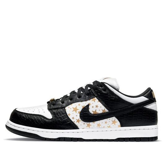 Nike SB Skateboard Dunk Low x Supreme White Black DH3228-102