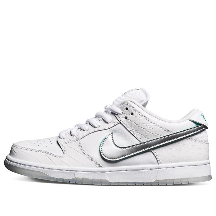 Nike SB Skateboard Dunk Low Pro OG QS Diamond - White BV1310-100