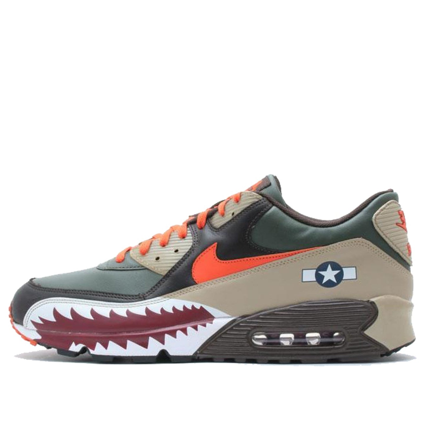 Nike Air Max 90 Premium 'Warhawk' Dark Army/Orange Blaze/Dark Cinder/Tweed 315728-381