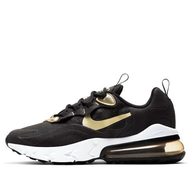 Nike Air Max 270 React GS 'Black Metallic Gold Star' Black/Metallic Gold Star/Black BQ0103-018