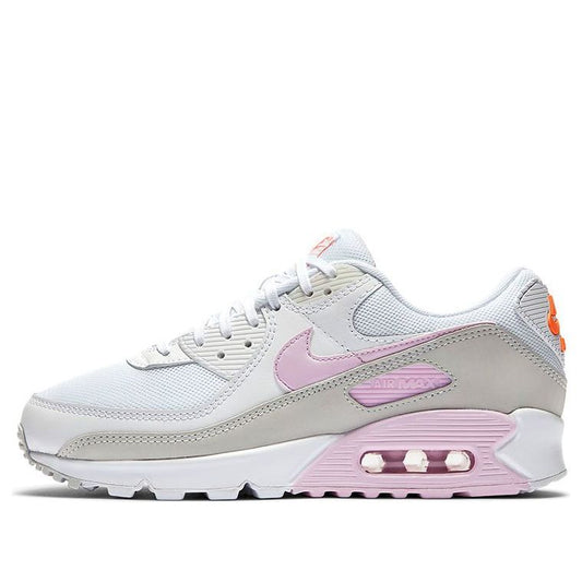 Womens Air Max 90 'White Pink Foam' White/Total Orange/Photon Dust/Pink Foam CZ0371-100