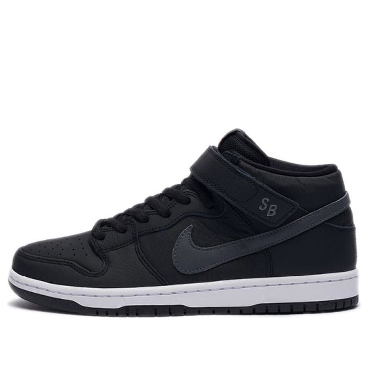 Nike Dunk Mid Pro ISO SB Skateboard 'Orange Label' Black/Dark Grey/Black/White CV4283-001