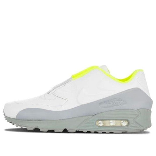 Sacai x NikeLab Womens WMNS Air Max 90 SP 'Laceless' White/White-Wolf Grey-Volt 804550-110
