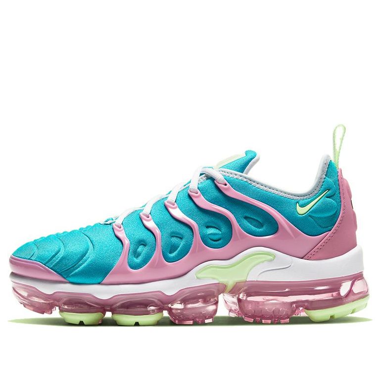 Nike Womens Air VaporMax Plus 'Easter' White/Platinum Tint/Oracle Aqua/Barely Volt CW7014-100
