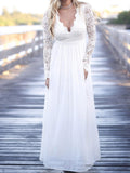 Lace Chiffon Bodice Burgundy Prom Dress,Long Simple Bridesmaid Dress with Long Sleeves